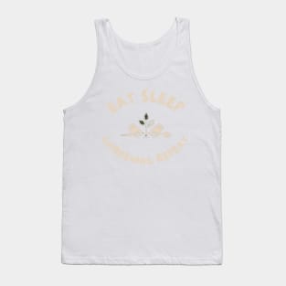 Eat sleep gardening repeat Tank Top